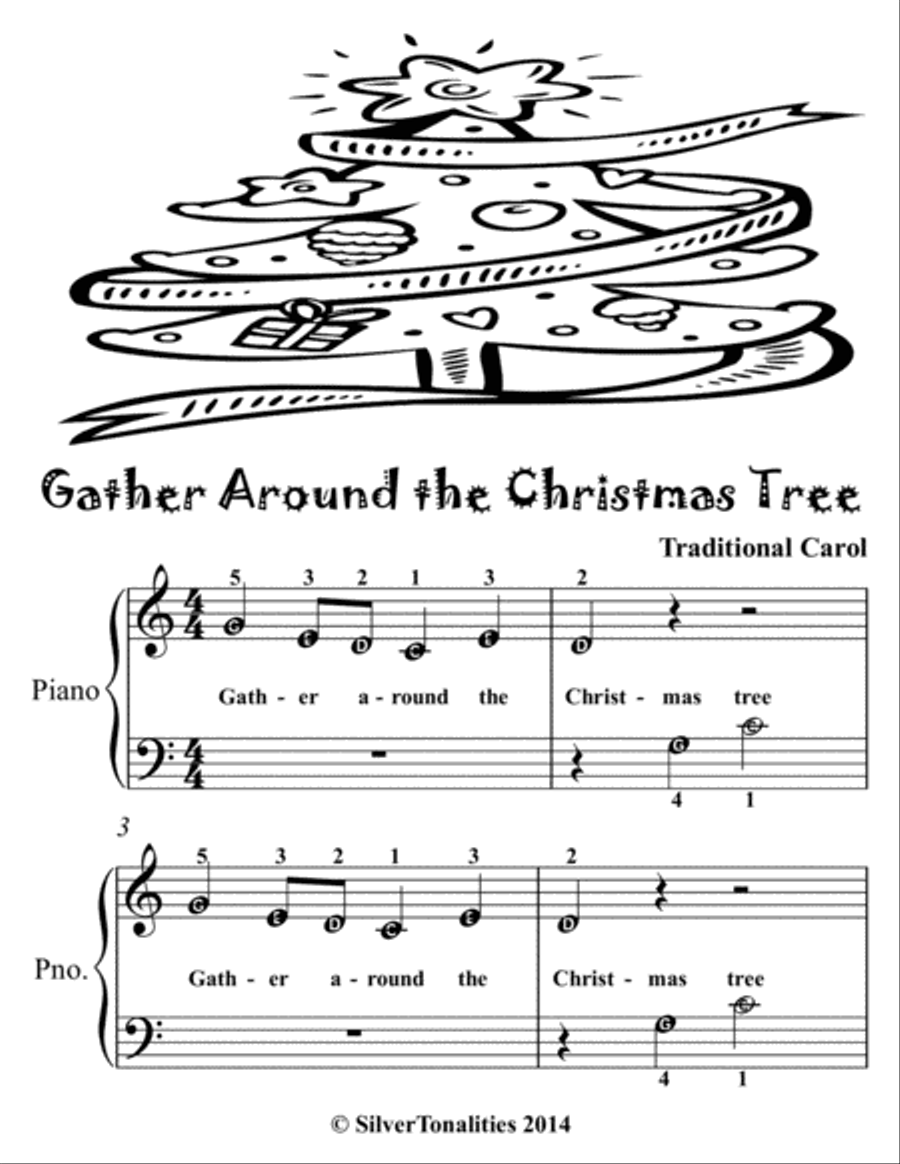 A Tiny Christmas for Beginner Piano Booklet D Easy Piano scores gallery preview page 3