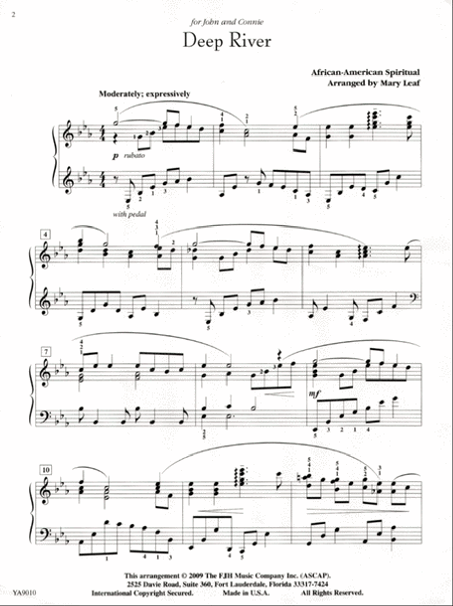 Deep River Deep River Piano Solo scores gallery preview page 3