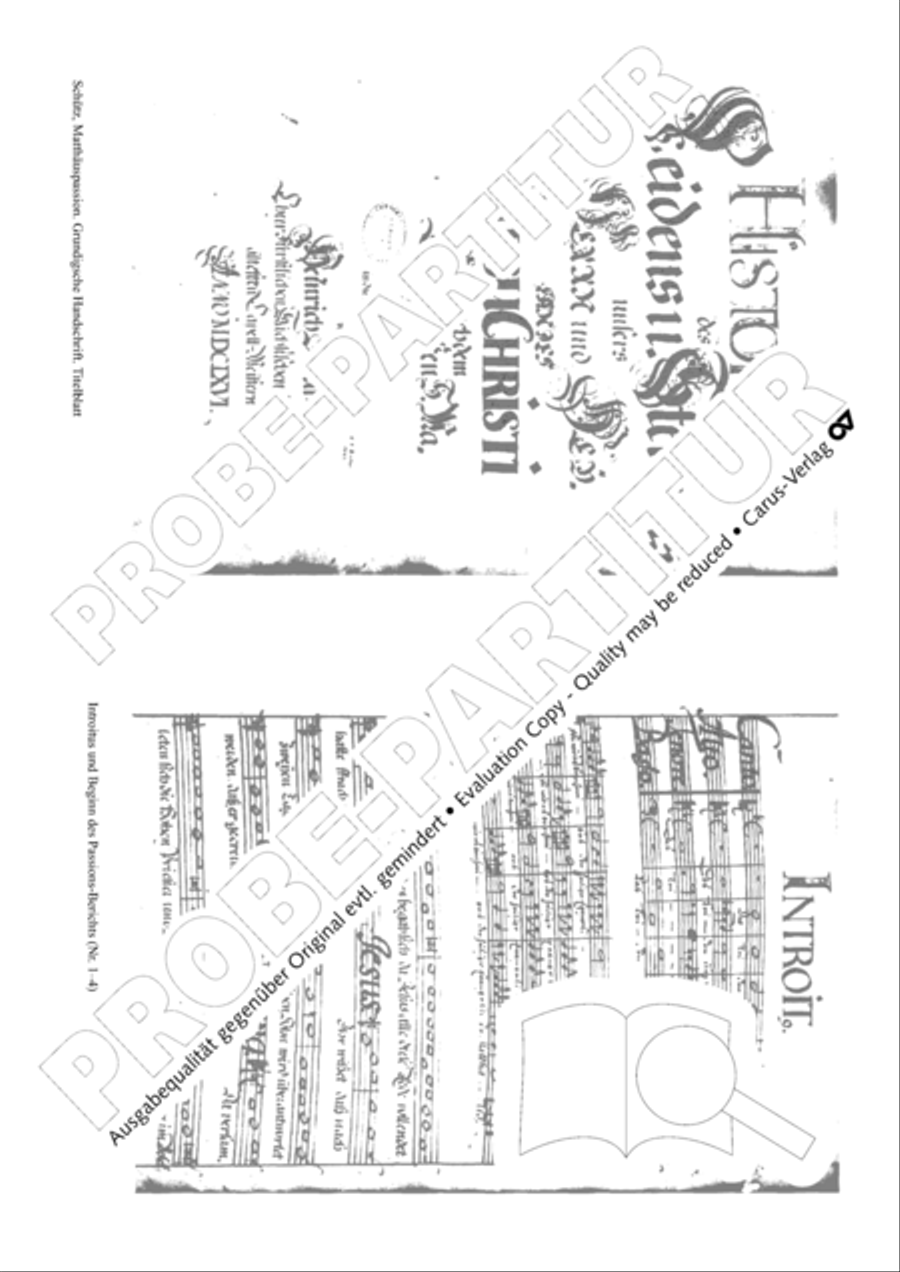 St. Matthew Passion (Matthaus-Passion) 4-Part scores gallery preview page 5