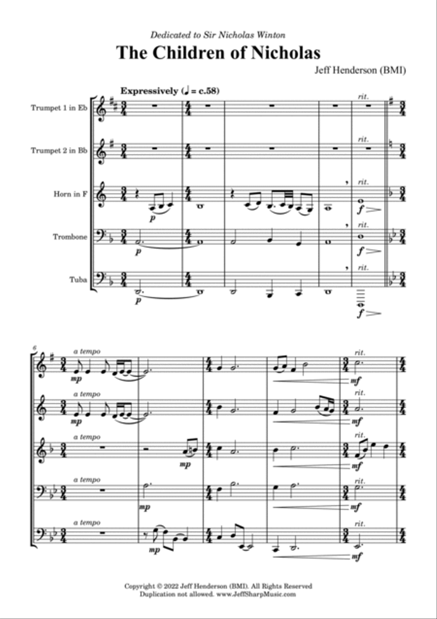 The Children of Nicholas Chamber Music scores gallery preview page 3