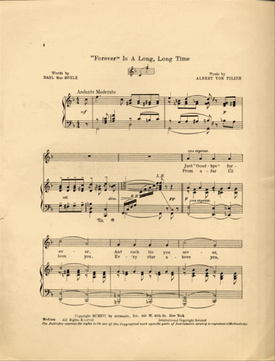 Forever is a Long Time Voice scores gallery preview page 3