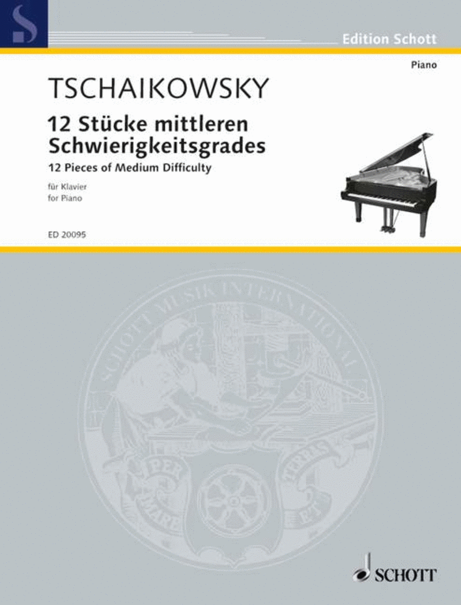 12 Pieces of medium difficulty Piano Solo scores gallery preview page 1