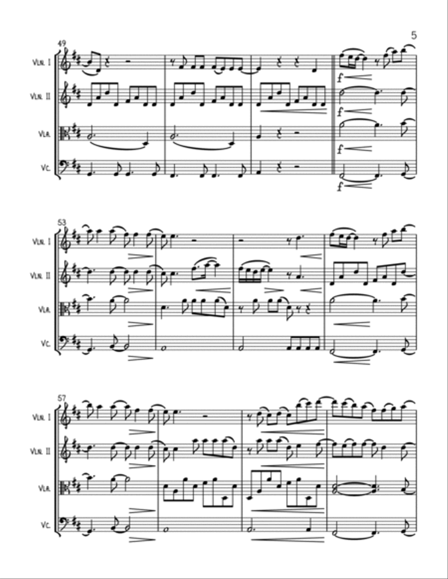 Anyone String Quartet scores gallery preview page 5