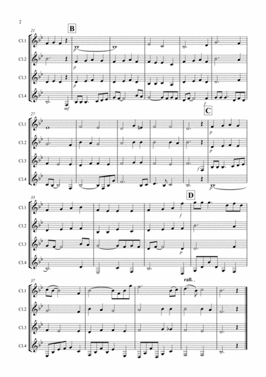 Shenandoah for Clarinet Quartet image number null
