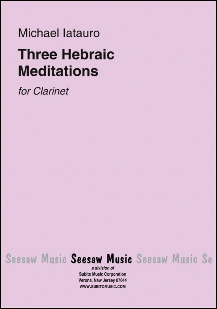 Three Hebraic Meditations