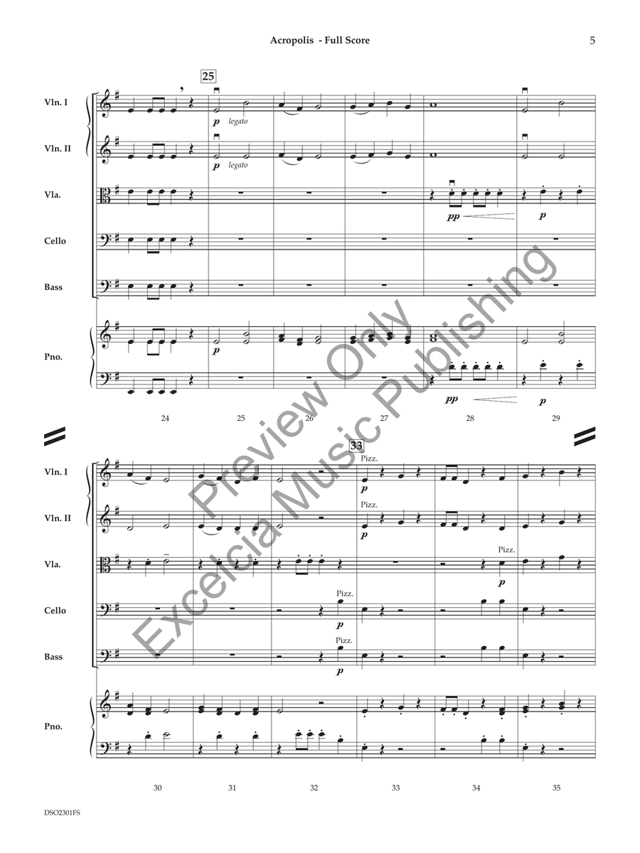 Acropolis (Score) String Orchestra scores gallery preview page 6