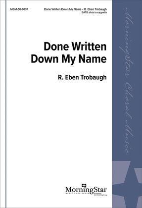 Book cover for Done Written Down My Name