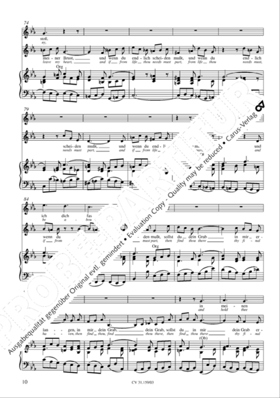 Come ye, our way is up to Jerusalem (Sehet, wir gehn hinauf gen Jerusalem) 4-Part scores gallery preview page 11