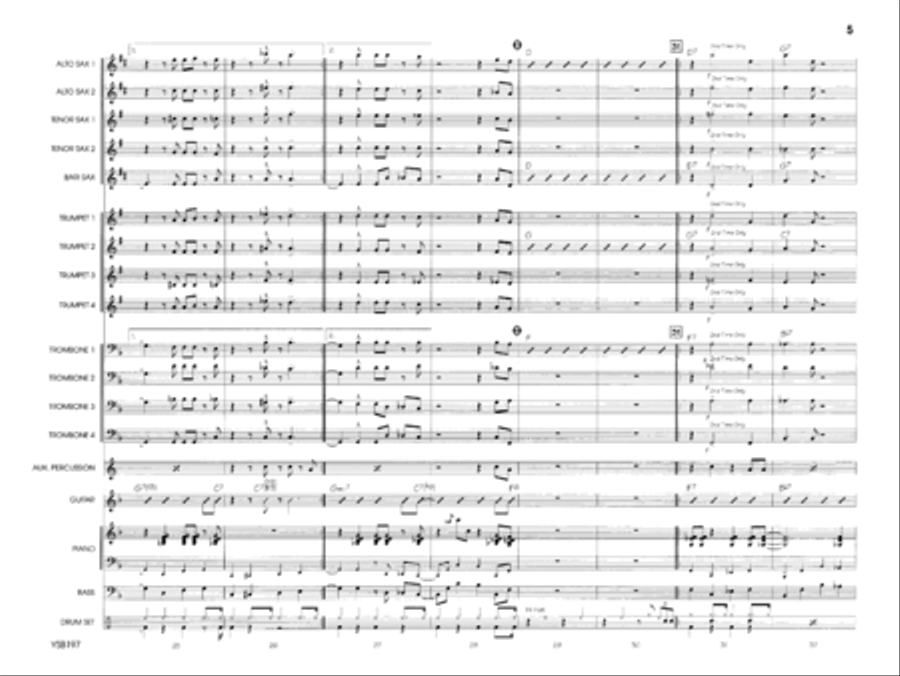 Jingle Bells Jazz Ensemble scores gallery preview page 5