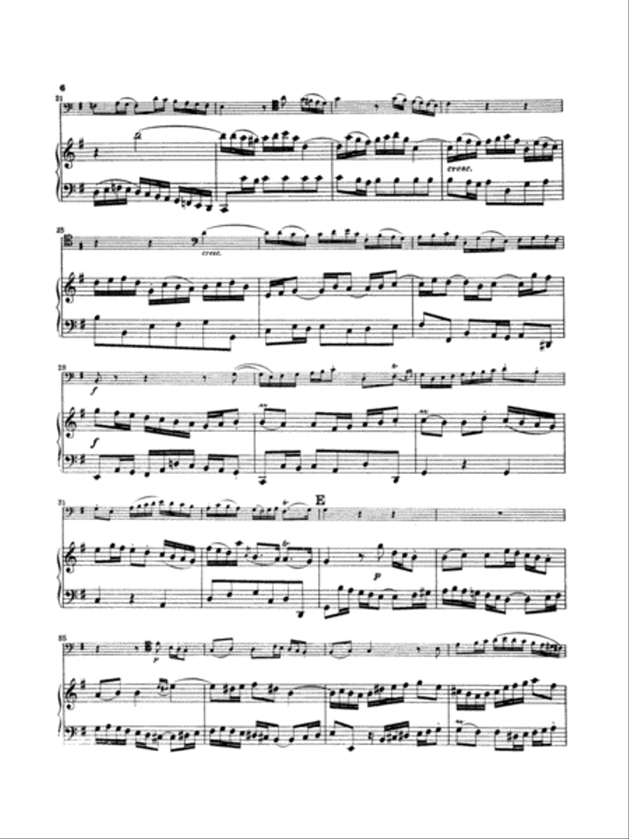 Sonata in G Major for Viola da Gamba, BWV 1027 (Transcribed For Cello and Piano) Viola scores gallery preview page 5