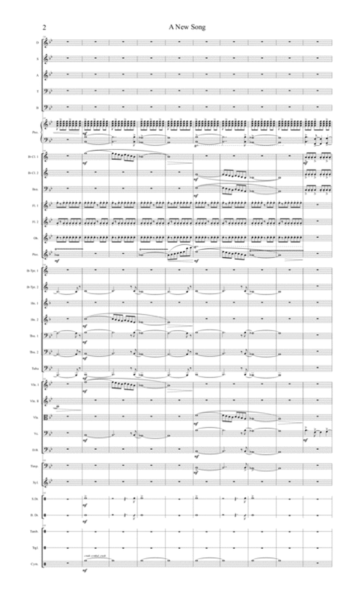A New Song by Ken Young (Psalm 96) for Orchestra and Choir