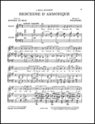 Poldowski: Berceuse D'armorique (Voice And Piano)