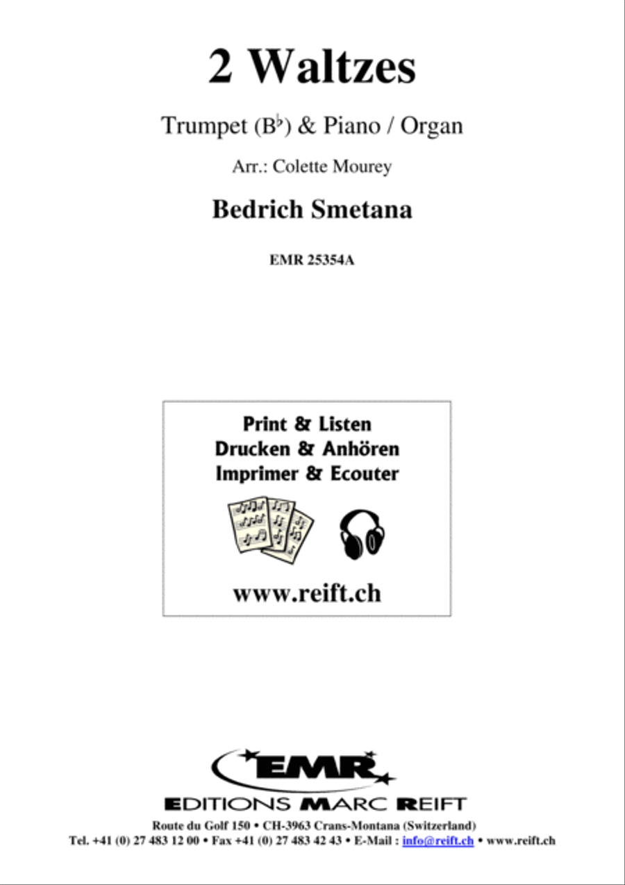 2 Waltzes Trumpet Solo scores gallery preview page 2