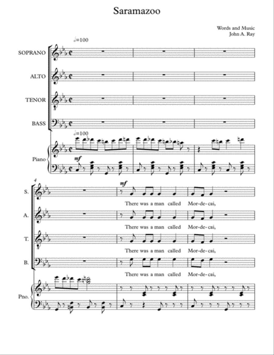Saramazoo 4-Part scores gallery preview page 2