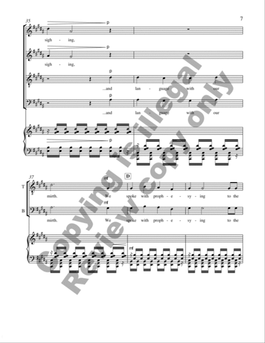 The Dreamers of Dreams 4-Part scores gallery preview page 23