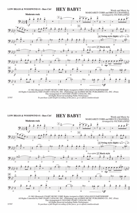 Hey Baby! (from Dirty Dancing): Low Brass & Woodwinds #1 - Bass Clef