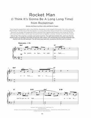 Rocket Man (I Think It's Gonna Be A Long Long Time)