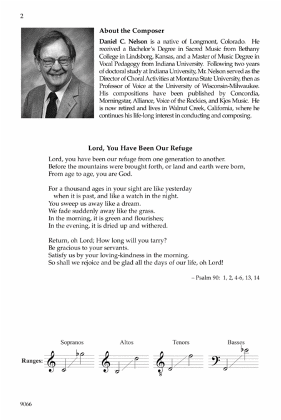 Lord, You Have Been Our Refuge Choir scores gallery preview page 2