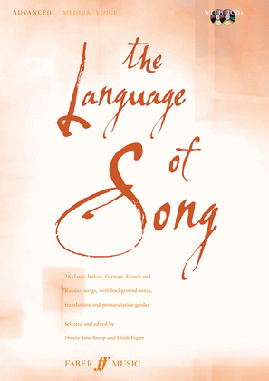 Book cover for The Language of Song: Advanced (Medium Voice)