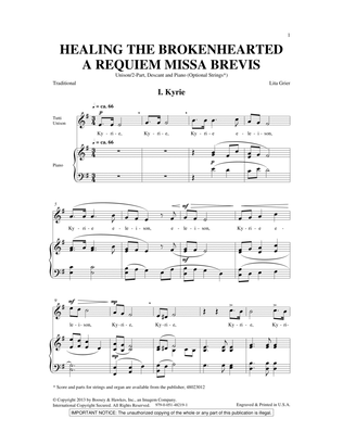 Book cover for Healing The Brokenhearted (A Requiem Missa Brevis)
