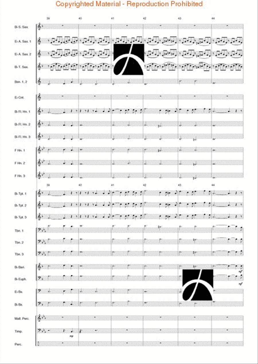 O Holy Night Concert Band scores gallery preview page 8