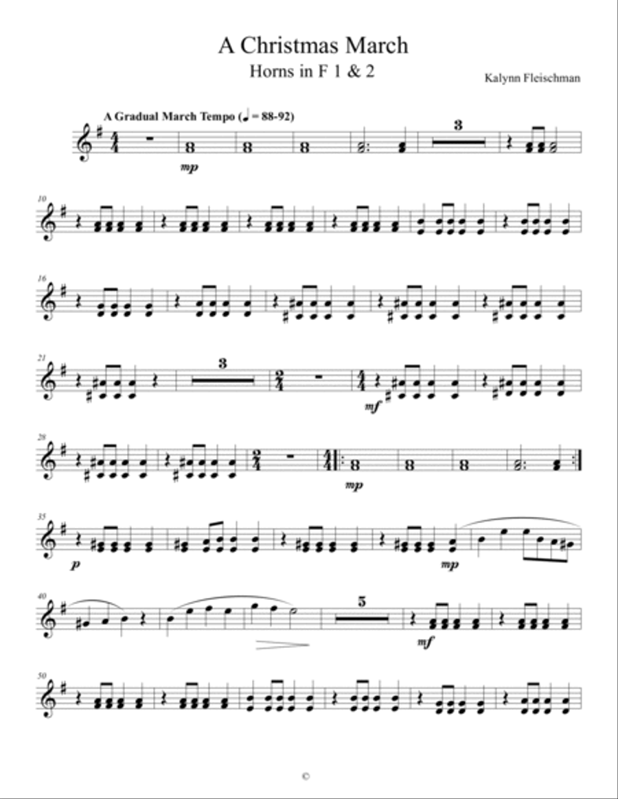 A Christmas March - Parts Full Orchestra scores gallery preview page 6