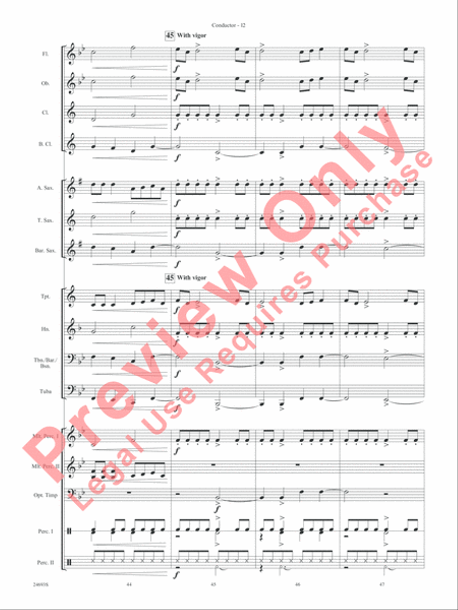 To a Skylark Concert Band scores gallery preview page 15