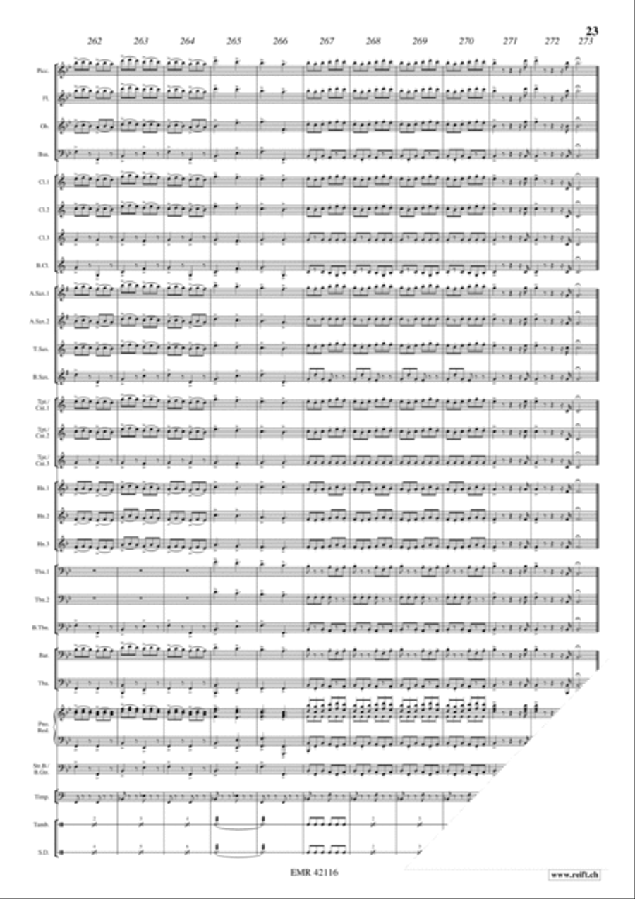 Largo Al Factotum Concert Band scores gallery preview page 13