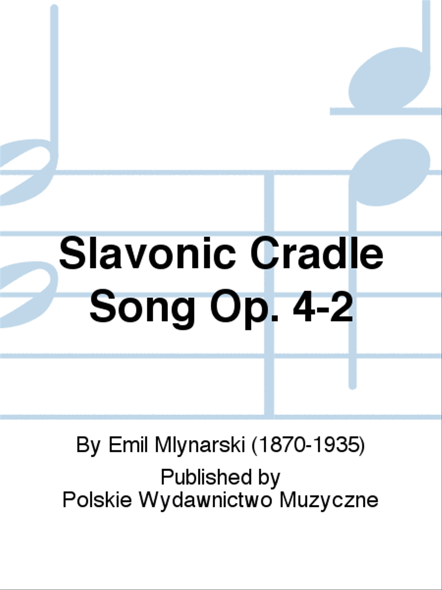 Slavonic Cradle Song Op. 4-2 Violin Solo scores gallery preview page 1