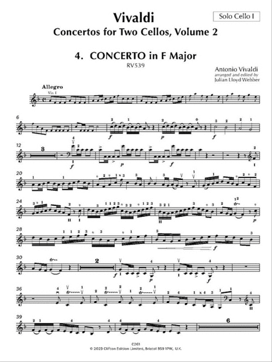 Concertos for Two Cellos Volume 2 Piano Accompaniment scores gallery preview page 2