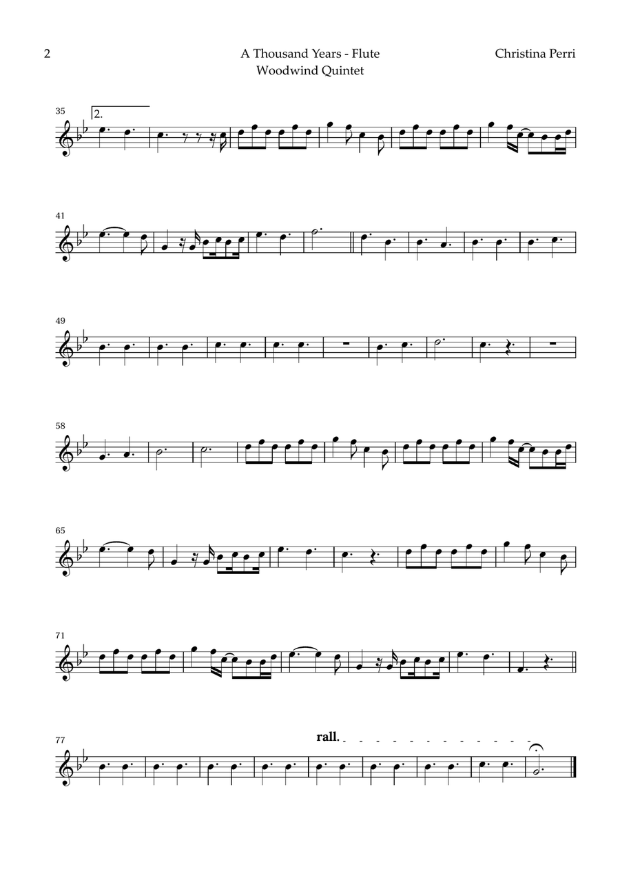 A Thousand Years Woodwind Quintet scores gallery preview page 5