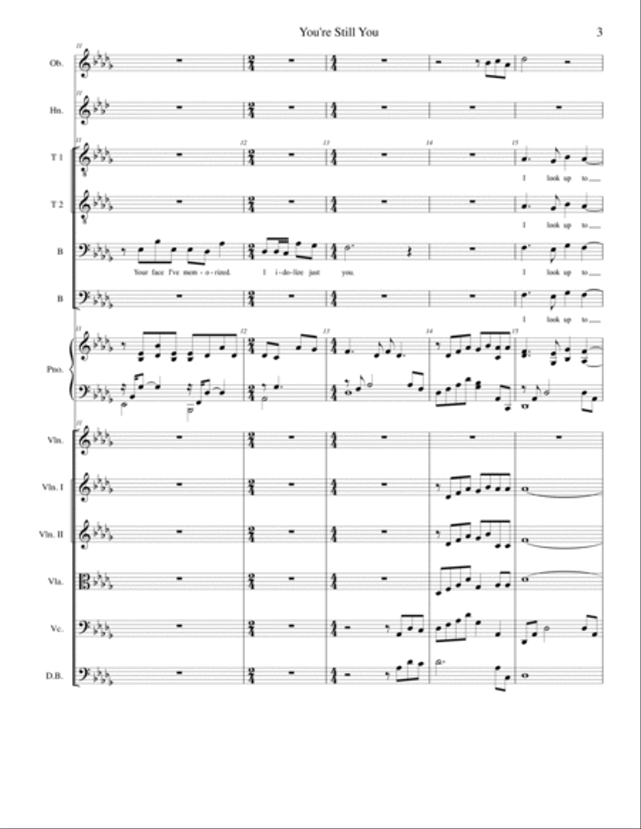 You're Still You Chamber Orchestra scores gallery preview page 3