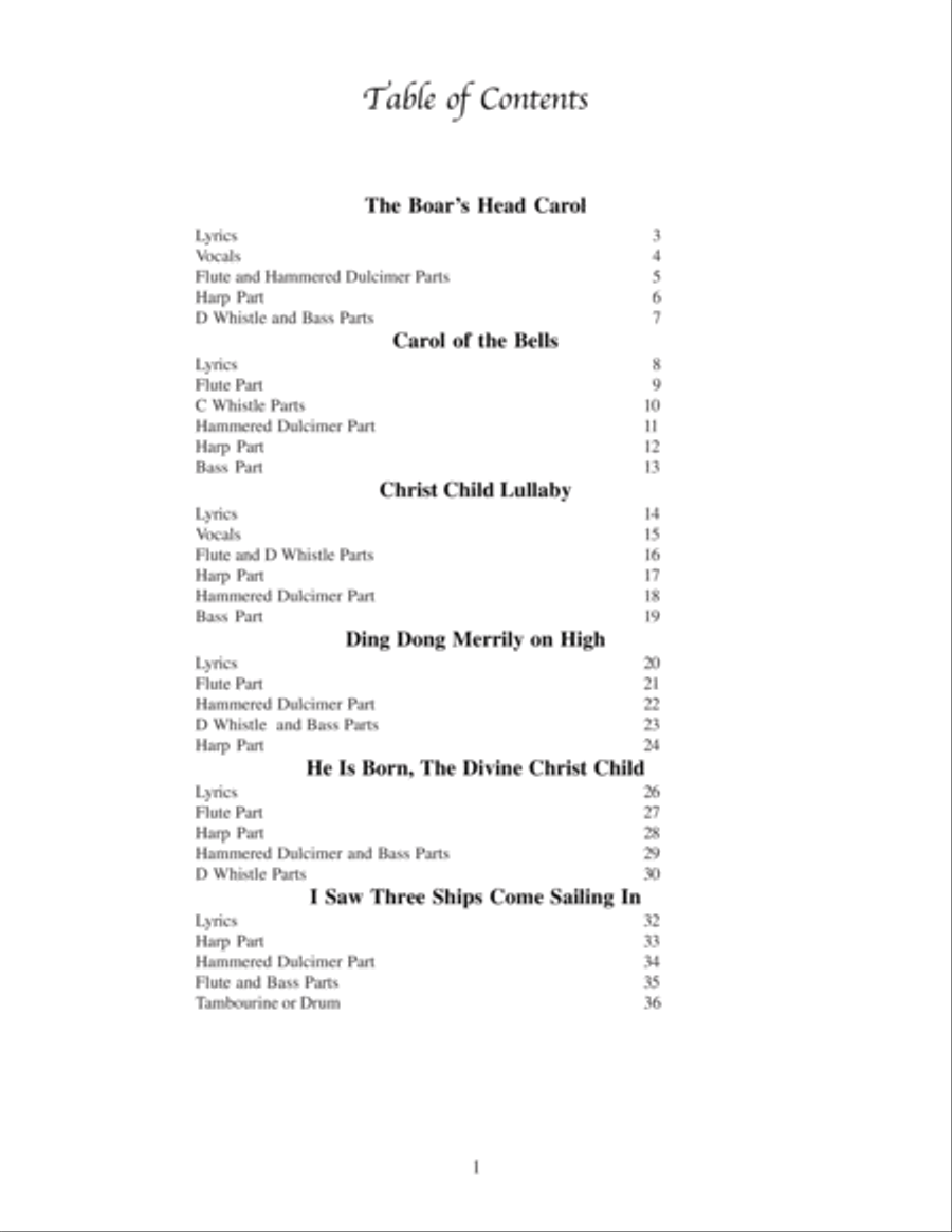 Songs for the King Large Ensemble scores gallery preview page 2