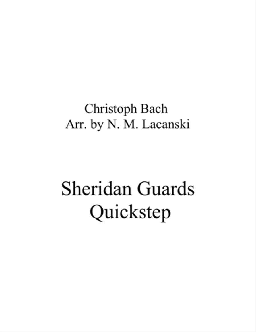 Sheridan Guards Quickstep String Orchestra scores gallery preview page 1