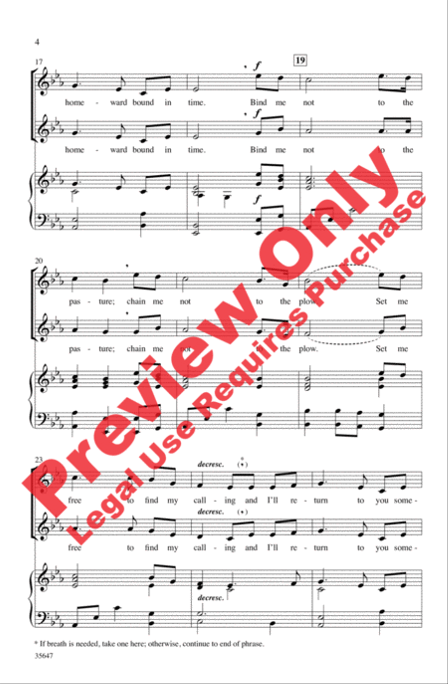 Homeward Bound 2-Part scores gallery preview page 4