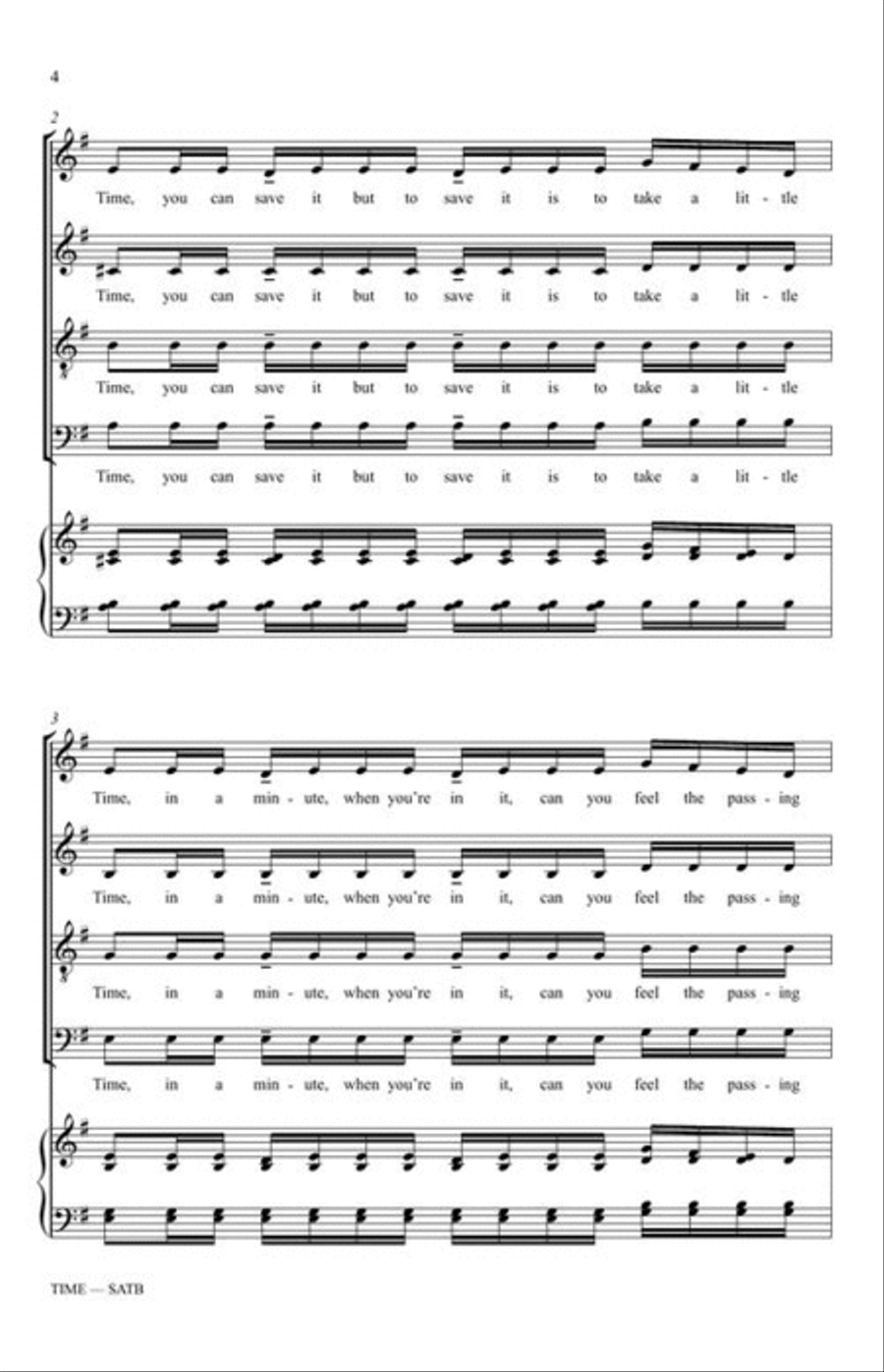 Time 4-Part scores gallery preview page 5