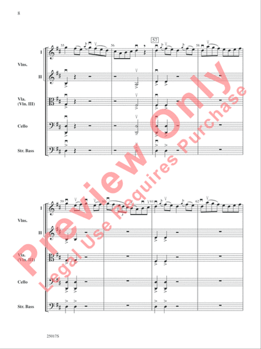 Harry at Hogwarts, Themes from Harry Potter and the Goblet of Fire String Orchestra scores gallery preview page 9