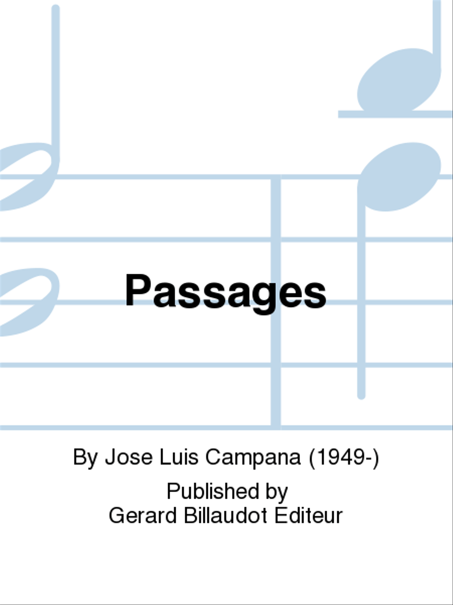 Passages Passages B-Flat Clarinet scores gallery preview page 1