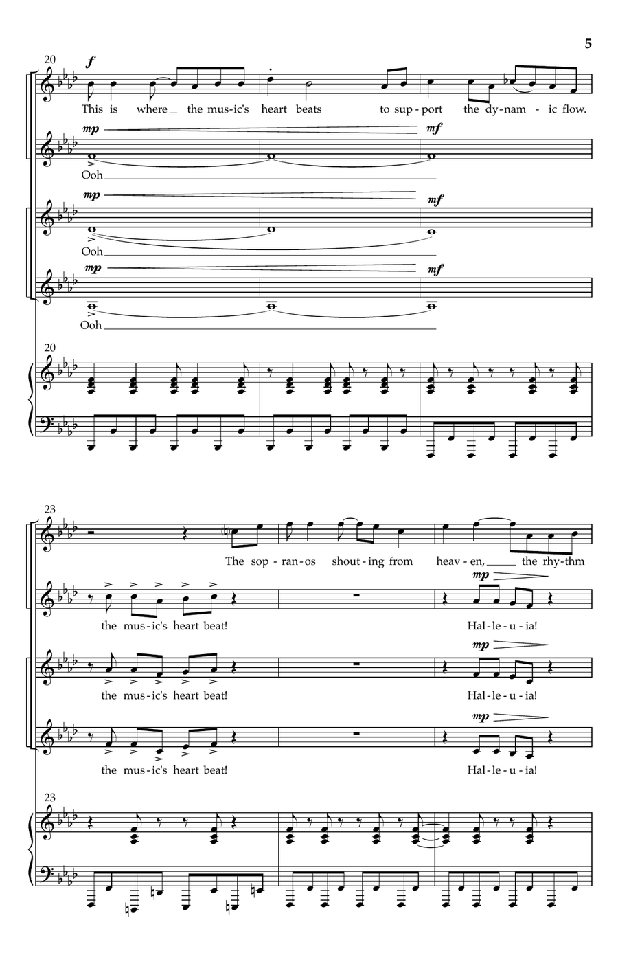 Music Everywhere! 4-Part scores gallery preview page 4