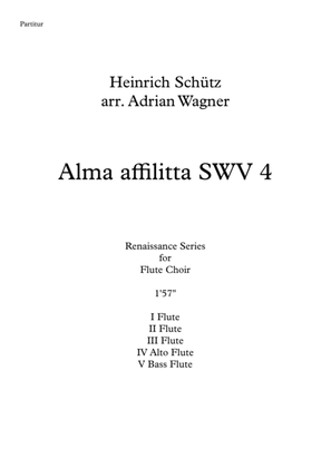 Alma affilitta SWV 4 (Heinrich Schütz) Flute Choir arr. Adrian Wagner