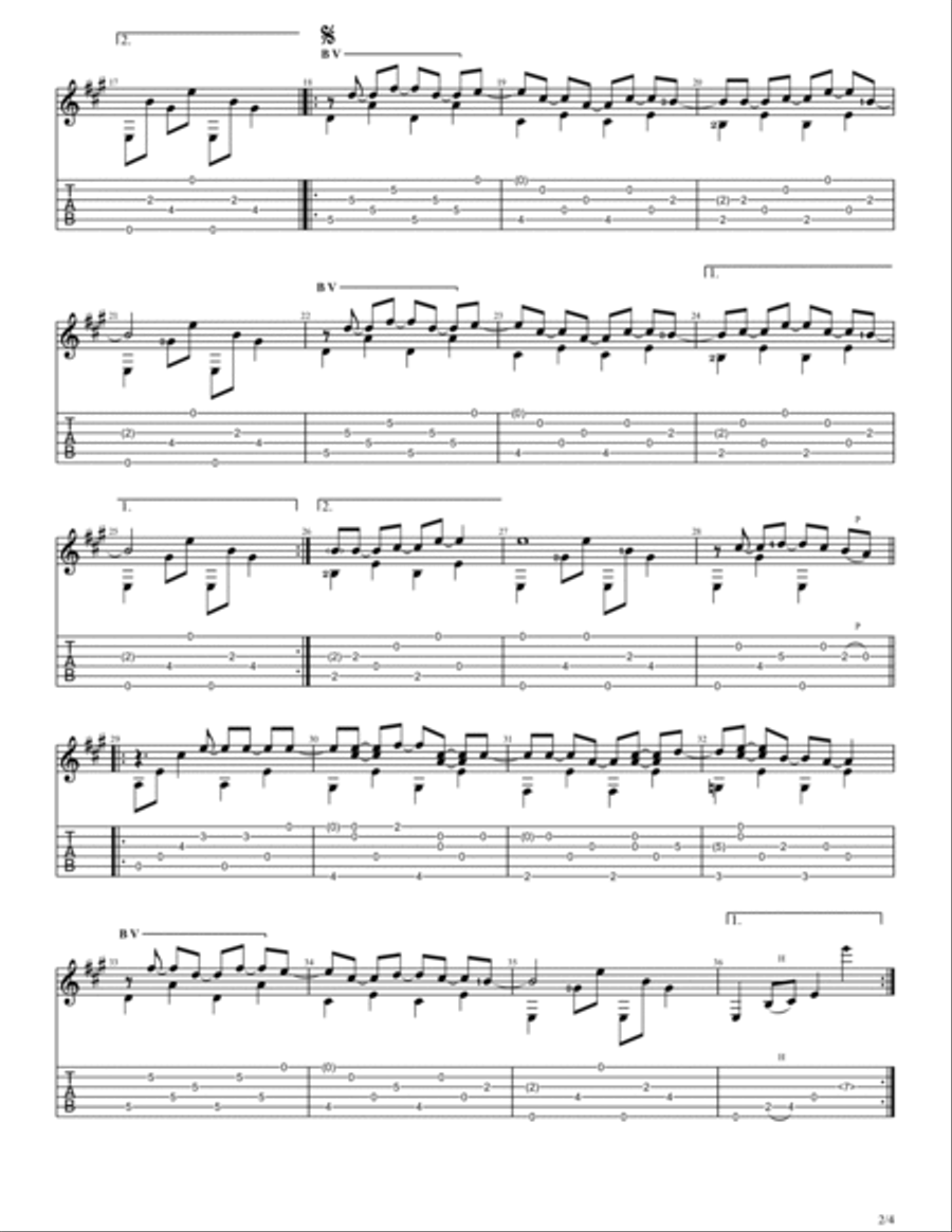 Romeo's Tune Guitar Solo scores gallery preview page 3