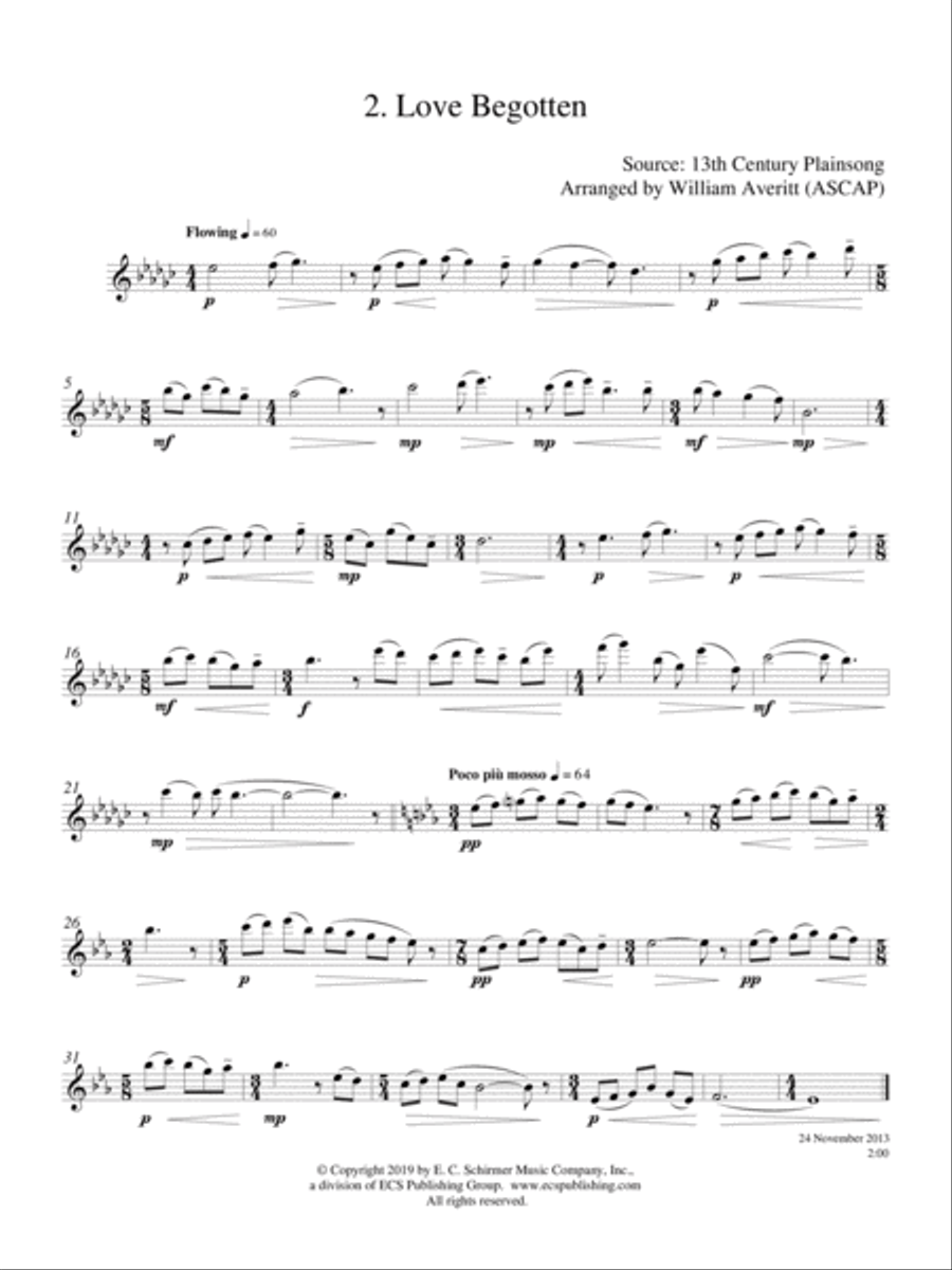 Three Medieval Carols Three Medieval Carols Flute Solo scores gallery preview page 2