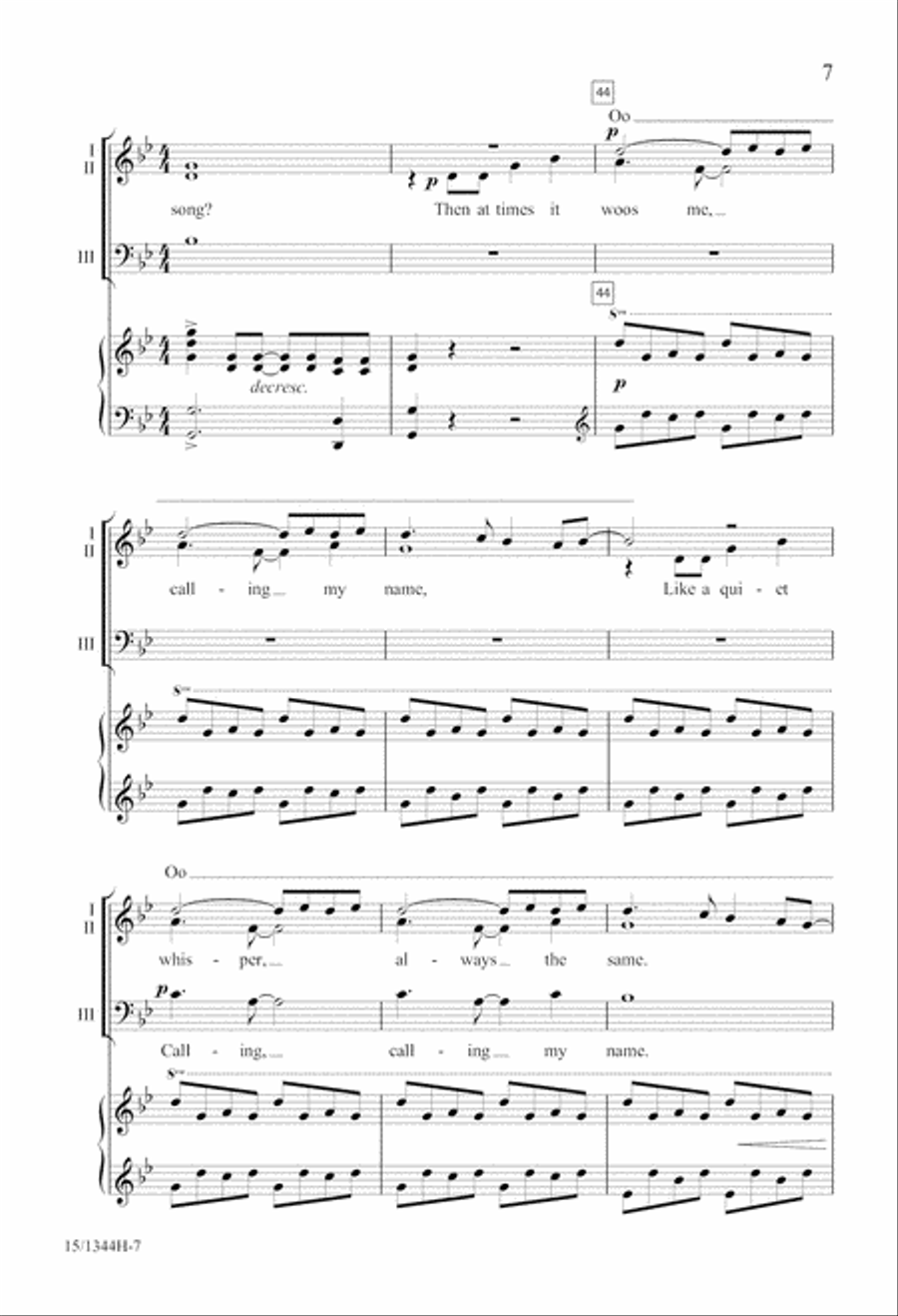 How Can I Stop Singing My Song? 3-Part scores gallery preview page 8