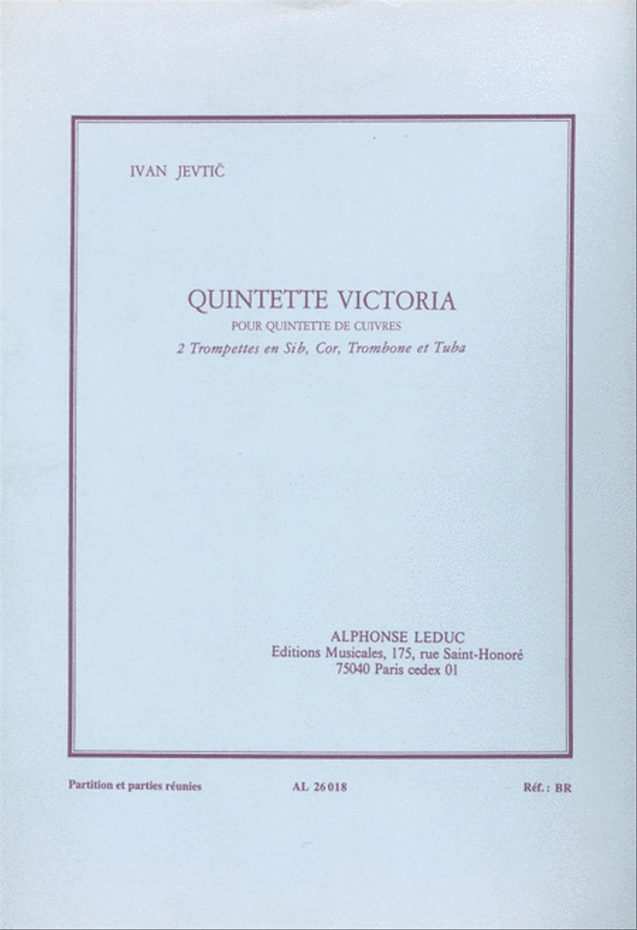 Quintette Victoria (quintet-brass) School and Community scores gallery preview page 1