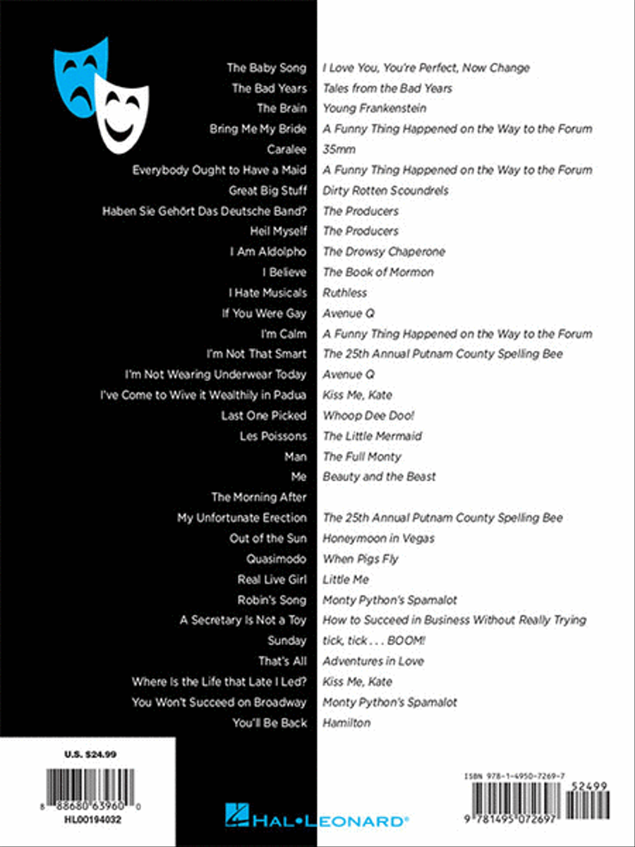Theatre and Cabaret Comedy Songs - Men's Edition Voice scores gallery preview page 6