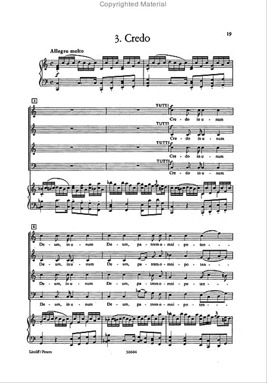Missa in C K317 Coronation Mass (Vocal Score) 4-Part scores gallery preview page 4