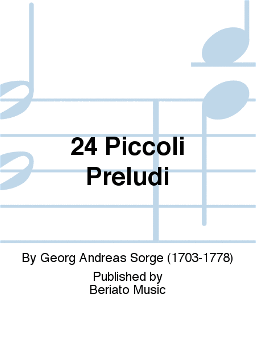 24 Piccoli Preludi Harpsichord scores gallery preview page 1