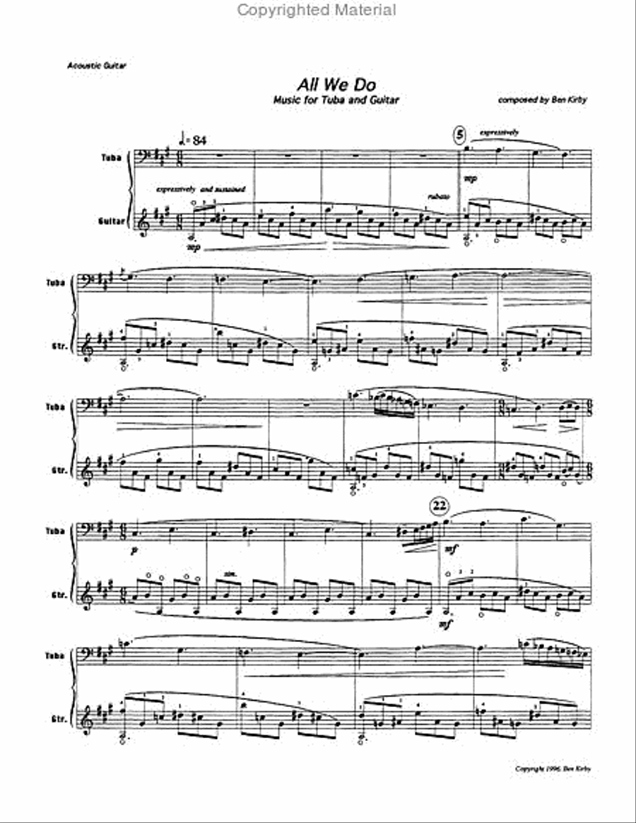 All We Do Tuba scores gallery preview page 2