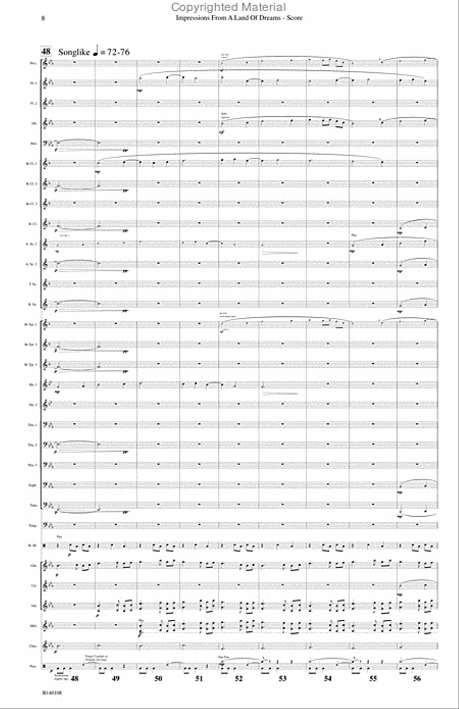 Impressions From A Land of Dreams Concert Band scores gallery preview page 9