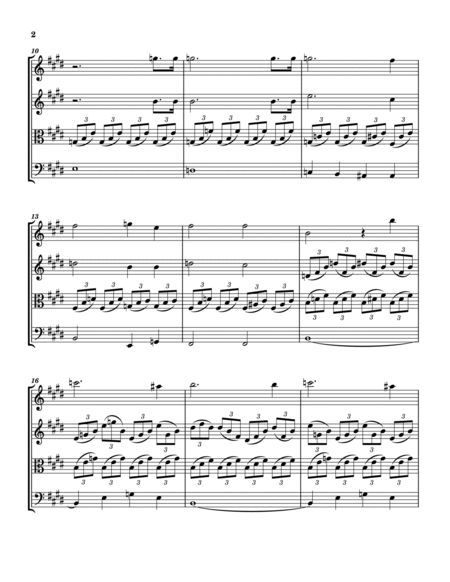 Moonlight Sonata 1st mvmt (Sonata No. 14 opus 27 no. 2) - Beethoven - String Quartet image number null